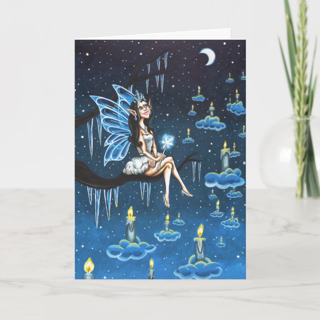 Vinterlyktor Helgkort (Framsida)