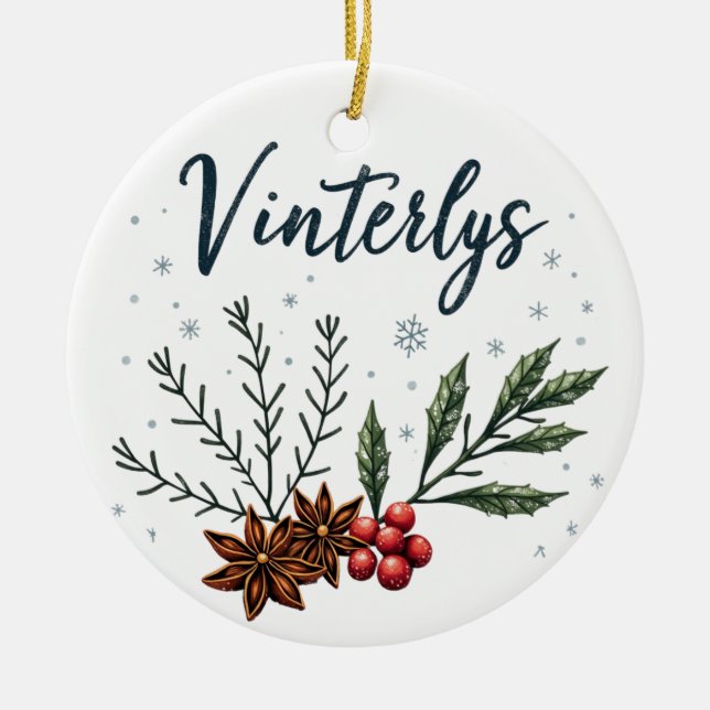 Vinterlys Scandinavian Christmas Ornament (Framsidan)