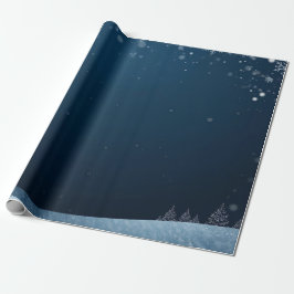Vintermagi – Förtrollad snöig natt-design Presentpapper