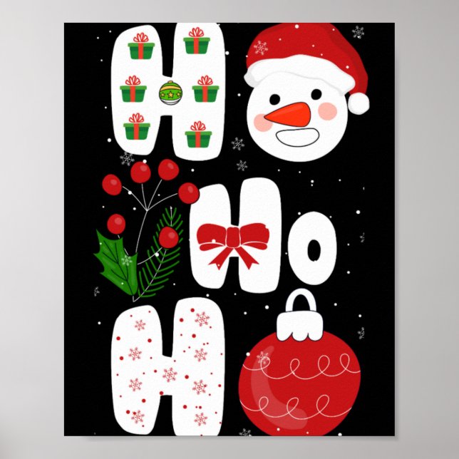 Vintermagisk design Retro jul vektor  Poster (Framsidan)