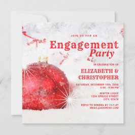 Vintermagiska julets Förlovningsfest Inbjudningar