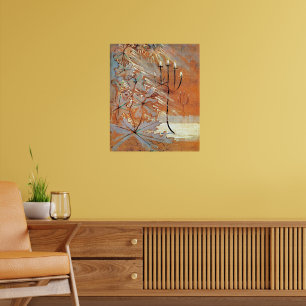 Vintermålning (V) av berömd Poster