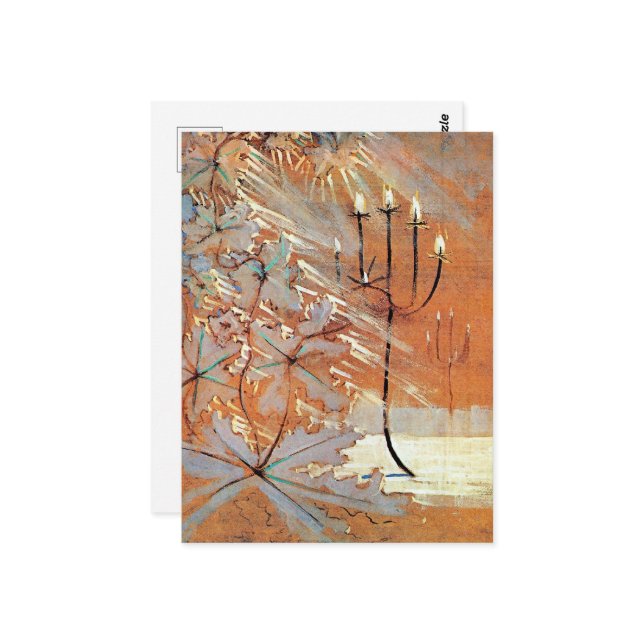 Vintermålning (V) av berömd Vykort (Fram/Back In Situ)