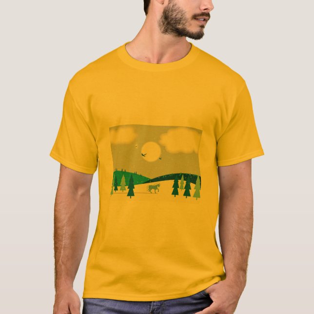 Vintermåne. T Shirt (Framsida)