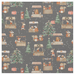 Vintermarknadsgatufestival med djurvänner  tyg