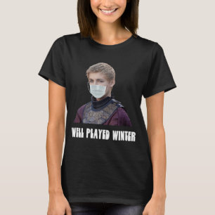 Vintermasker som spelas upp stänger upp F T Shirt