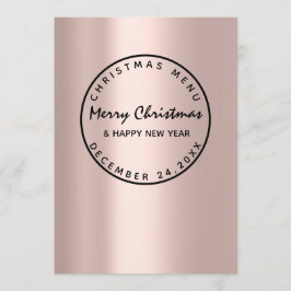 Vintermeny Ro Modern Kväll Meny