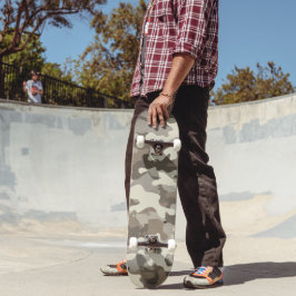 Vintermilitär kamouflagemönster mini skateboard bräda 18,5 cm