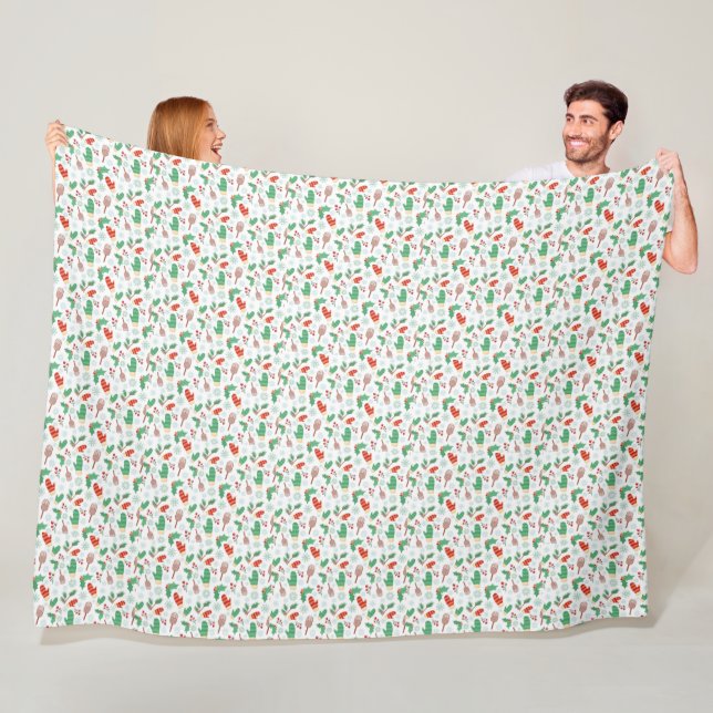 Vintermönsterdesign  Flanellfilt  Fleecefilt (På plats)