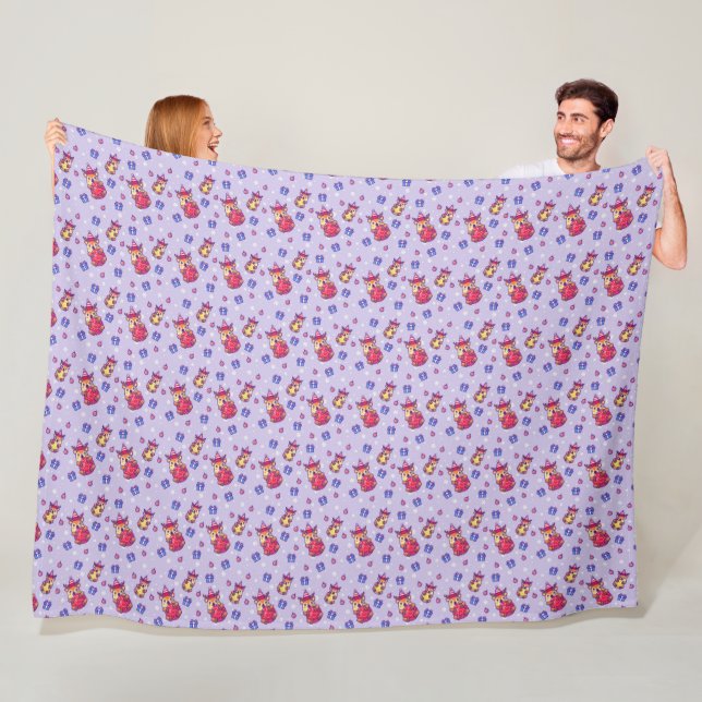 Vintermönsterdesign  Flanellfilt  Fleecefilt (På plats)