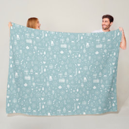 Vintermönsterdesign Fly Blanket  Fleecefilt