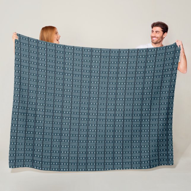 Vintermönsterdesign Fly Blankett  Fleecefilt (På plats)