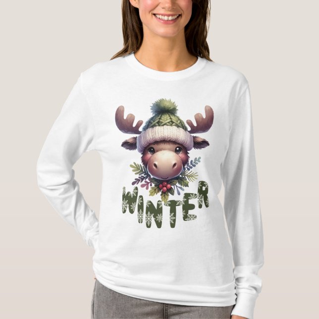 Vintermoose Theme T Shirt (Framsida)