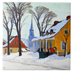 Vintermorgon, bra av Clarence Gagnon Kakelplatta