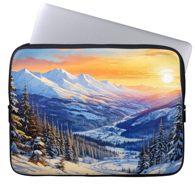 vintermorgon laptop sleeve (Framsidan)