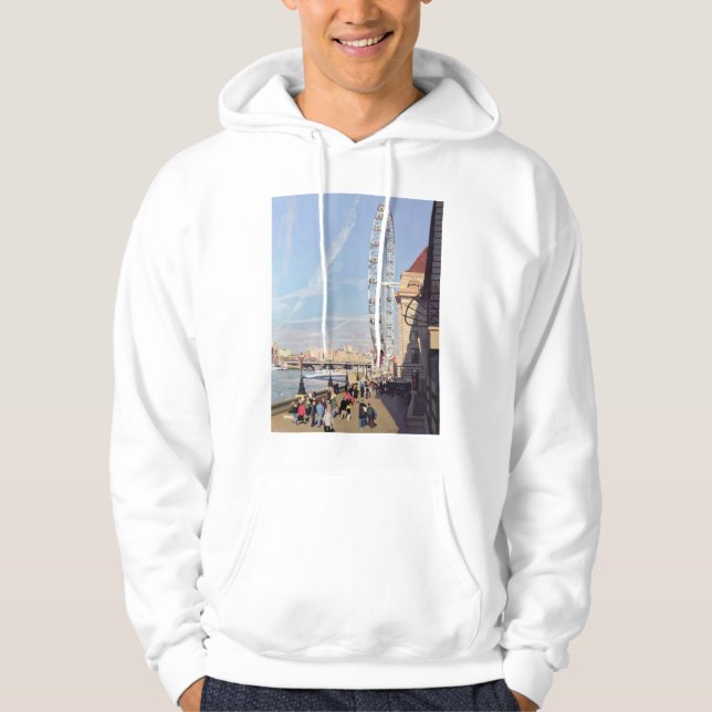 Vintermorgon på det London ögat Hoodie (Framsida)