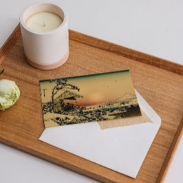 Vintermorgon på Fuji-berget