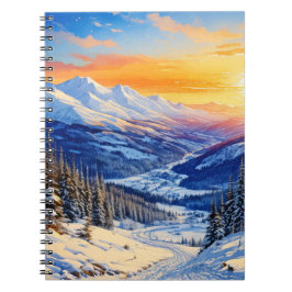 vintermorgon spiral anteckningsbok