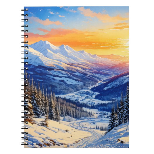 vintermorgon spiral anteckningsbok (Framsidan)