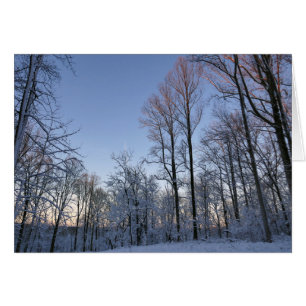 Vintermorgonljus I Hälsningskort