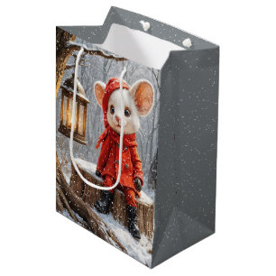 Vintermus med skogslandning