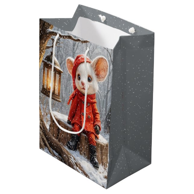 Vintermus med skogslandning (Framsidan Vinklad)