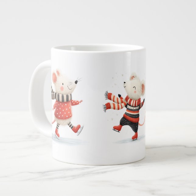 Vintermus Vänner Specialmugg Jumbo Mugg (Framsida vänster)