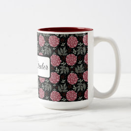 Vintermysiga rosor blomkrukka kaffemugg