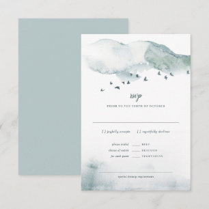 Vintermysterium Bröllop RSVP+MAT Svar Inbjudningar