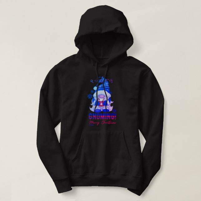 VINTERN ÄR KONFIG julkonst tomte Hoodie (Design framsida)