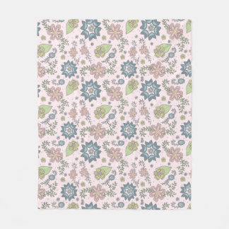 Vintern blommar i rosafilt fleecefilt