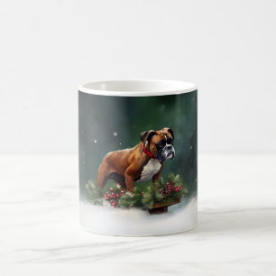 Vintern Boxer jul snö Kaffemugg