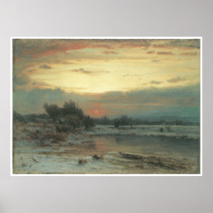 Vintern, Dagens slut (A Winter Himlar), 1866 Poster