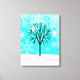 Vintern - de fyra årsperioderna canvastryck