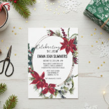 Vintern Firande i Life-Julen Poinsettia