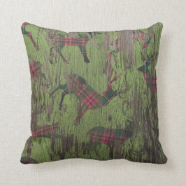 Vintern för helgdag för hjortplädet kudder den kudde