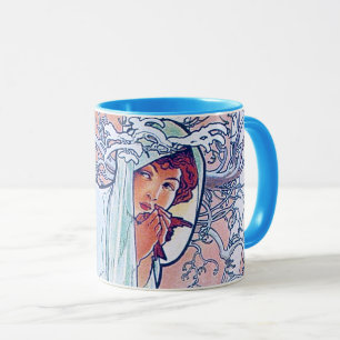 Vintern (fyra sektioner), Alphonse Mucha Mugg