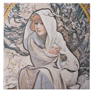 Vintern (fyra sektioner), Mucha Kakelplatta