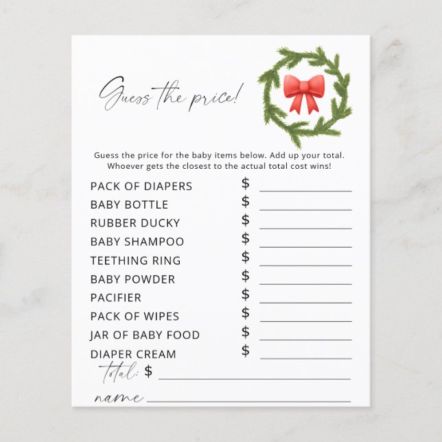 Vintern gissar prist spel (Framsida)