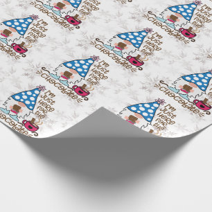 Vintern Gnome jag är här för chokladen Presentpapper