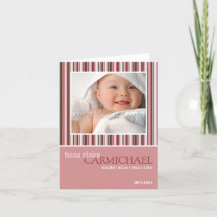 Vintern görar randig rosor •, Babymeddelande Meddelande