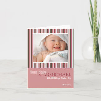 Vintern görar randig rosor •, Babymeddelande Meddelande