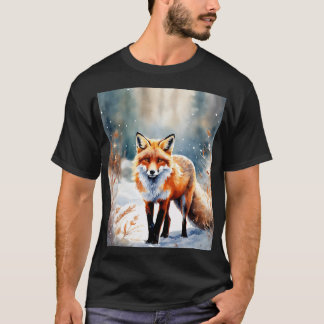 Vintern Guardian: Fox i Snö T Shirt