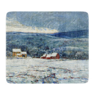 Vintern i Backe i Connecticut (av Childe Hassam)