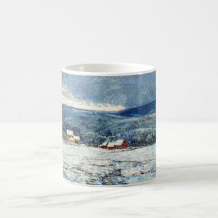 Vintern i Backe i Connecticut (av Childe Hassam) Kaffemugg