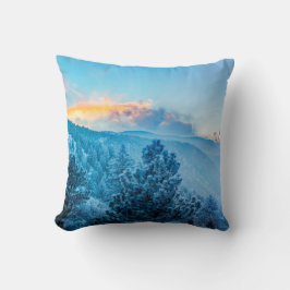 Vintern i bergen Dekorativ kudde