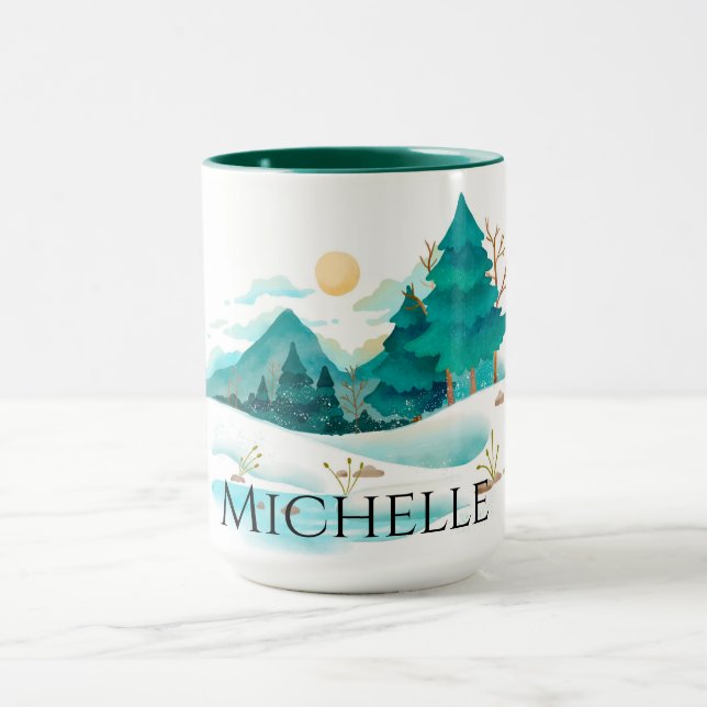 Vintern i bergen mugg (Center)