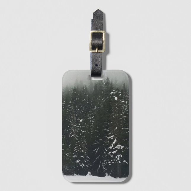 Vintern i bergsskogen, Oregon Bagagebricka (Framsida vertikal)