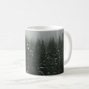 Vintern i bergsskogen, Oregon Kaffemugg