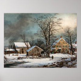 Vintern i Land, kallet God morgon Archival Pr Poster